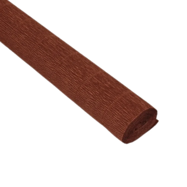 BIBUŁA KREPINA 568 BRĄZ CIEMNY Cartotecnica Rossi brązowy 180 G 50X250.webp