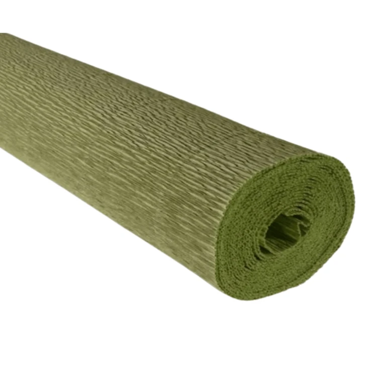BIBUŁA KREPINA 562 OLIWKA Cartotecnica Rossi jasna zieleń 180 G 50X250.webp
