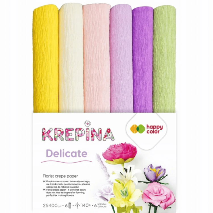 Krepina FLORYSTYCZNA Delicate 25x100