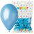 Balony metalizowane PERŁOWE błękitne zestaw 100 sztuk