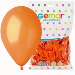 Balony Metaliczne Pomarańczowe GEMAR '5' 100 szt. 