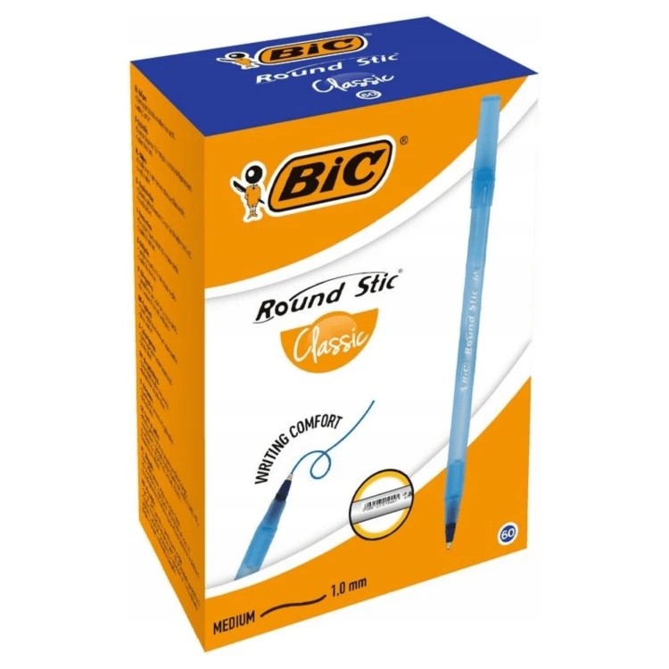 BIC Długopis Round Stick Classic niebieski 60 sztuk