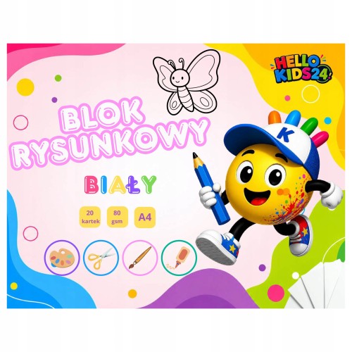 Wyprawka do 1 Klasy HelloKids Blok Teczka Klej Olowki Temper