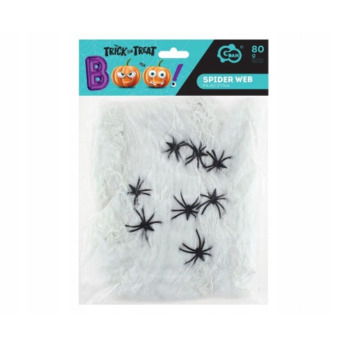 sztuczna-pajeczyna-biala-80-g-8-pajakow-godan-dekoracja-na-halloween-2